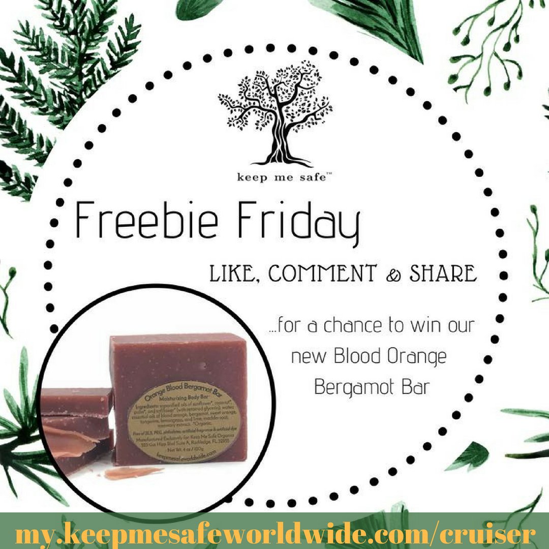 #FreebieFriday this week is our #BloodOrange #Bergamot #Moisturizing Body Bar! With its #richlather & #nosulfates, it smells #incredible!
Did you know that bergamot helps with:
~ Nausea 🤢
~ Headaches 🤕
~ Stress 🤬
~ Sinus Congestion 🤧
~ and is a natural anti-bacterial 😷