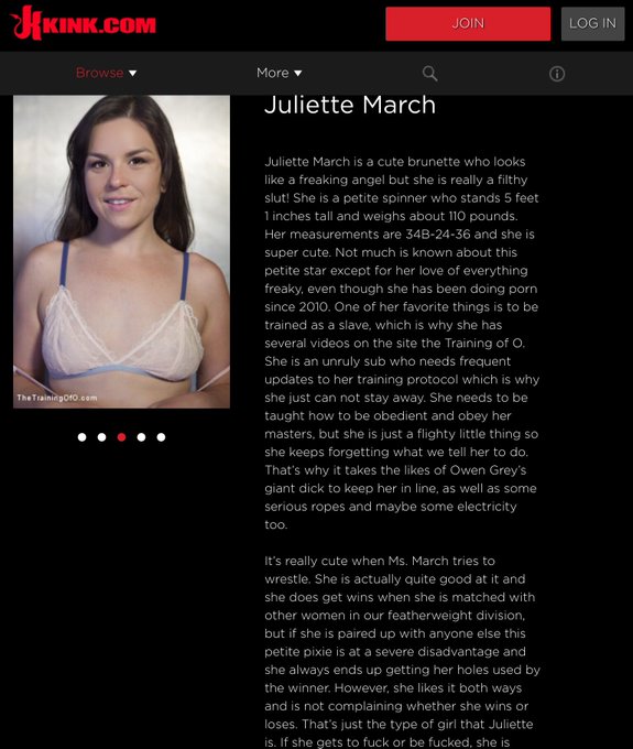 Who tf is writing these hilarious descriptions on @kinkdotcom ? I love that my new porn bio includes<a href="/tag/newprofilepic"class="tags"><span>#newprofilepic</span></a>
