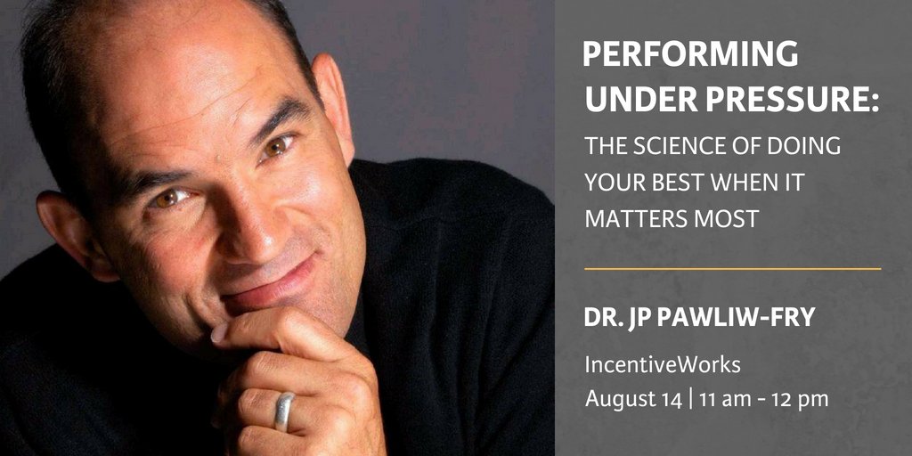 #eventprofs, we know you deal with #pressure on a daily basis! That's why we're bringing #leadership and #performance expert <a href="/DrPawliwFry/">Dr. JP Pawliw-Fry (He/Him)</a> to @Incentive_Works this year to share tips on how to better manage pressure so it becomes your competitive advantage. #IWShow