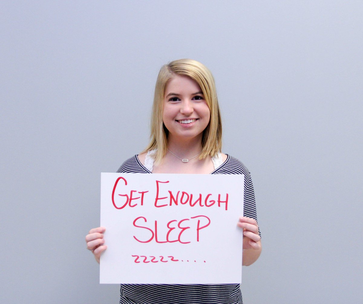 BerryCollegeFYE's tweet photo. Even though it can be easier said than done sometimes, Mentor Emily White is absolutely right. Getting enough sleep is a crucial part of being able to do your best, both physically and mentally! https://t.co/8fKDkoFrjt