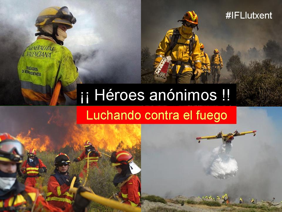 Nuestro aplauso 👏👏 de hoy es para todos los efectivos de extinción del incendio de #Llutxent que han conseguido estabilizar el fuego luchando contra las adversidades del siniestro con toda su fuerza y valor.

💪¡ Sois muy #GRANDES !
#IFLlutxent