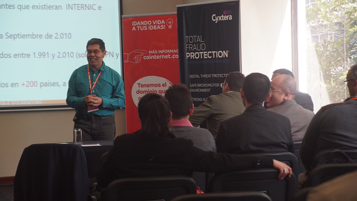 puntoCO's tweet photo. A esta hora Wilson Prieto de @ColCERT y nuestro Director de Seguridad @GonzaloARomeroB nos presentan la última conferencia del #DNSDay: “Seguridad DNS en Colombia. Estado Actual”. Conéctate a la transmisión: https://t.co/fiJPQMOQPE https://t.co/gPTx2SEsXJ