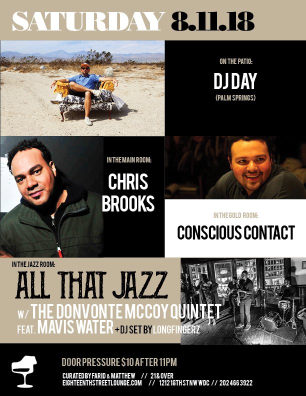 18thSTLounge's tweet photo. 🎶 This Weekend At ESL 🎶
@jubileedc #Playlist @DJTnyce30 @styluschris @mr_bonkerzzz @thedjdoublea @DonvonteMccoy @alexlovelegit @djday @chrisbrooksCB @CnsciousCntact @mrsimonsaid @SamTheManBurns @martinmiguel__ #HoldTight @betterlistenrec @smudgetown #ESL #DCNightlife #DCLounge https://t.co/YVBpYVt6Pv