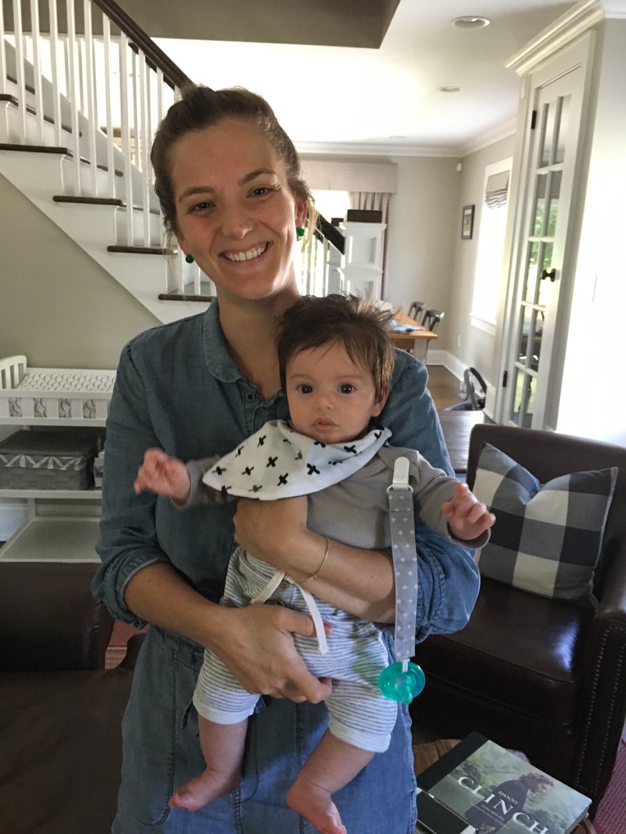 BirdTDavidson's tweet photo. Had a great time visiting w/ @MrsGearyRBMS and meeting Finn (and Murphy, Finn’s canine brother)! Isn’t Finn the cutest?? #BestBaby #BestSelf #BestBabySelf #FinnRules #AuntTheresa #RBBisBIA @rbmsROCKETS https://t.co/pKWq8S3isa