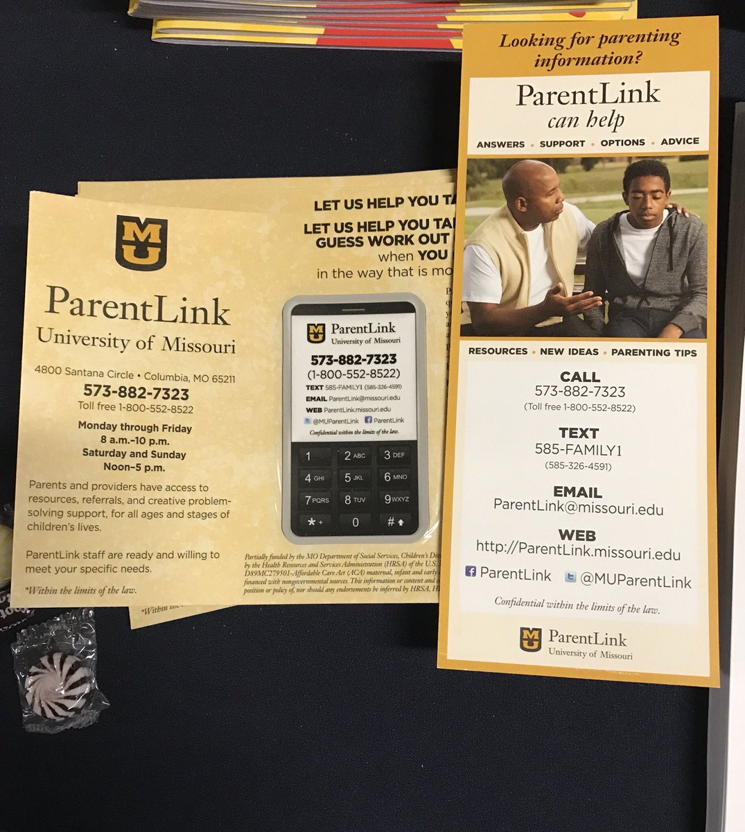 DSS_Missouri's tweet image. Pick up a cool magnet and other info material about @MUParentLink - an easy way to ask parenting questions by call, text, email or web! Available at the Family Support Division Booth at the @MoStateFair #ComeHome2018 #MoStateFair #CSAMonth