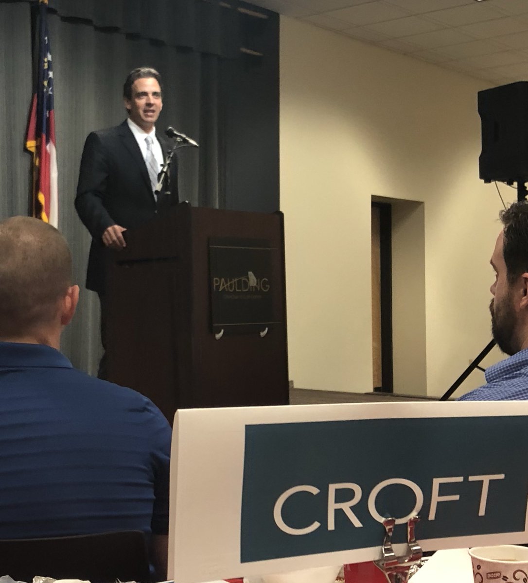 StaceyhChapman's tweet image. @CroftAandE is proud to sponsor the @PauldingCofC @GeorgiaPower Luncheon: Legislative Update with the Honorable @TomGravesGA14.  Things look promising! #croftarchitecture #pauldingcounty #remarkablerebound