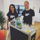 UpgradePack's tweet image. Welcome to #UpgradePack Airlines. What can we get you to drink...? As we prepare to say goodbye to our Summer Intern @ahmarib tomorrow, we welcome @robbieburnett17 for the next five weeks. Happy #thursdaydrinks everyone. #tech #team #techteam
