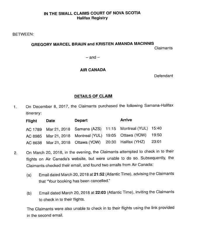 GregBraun6's tweet image. Is @AirCanada attempting to evade service? 

I wanted to serve this Small Claim on @AirCanada in Halifax, but could not. Law firm of recognized agent says their lawyer is away, and refused to let me speak to another lawyer who might accept service. #travel #PassengerRights