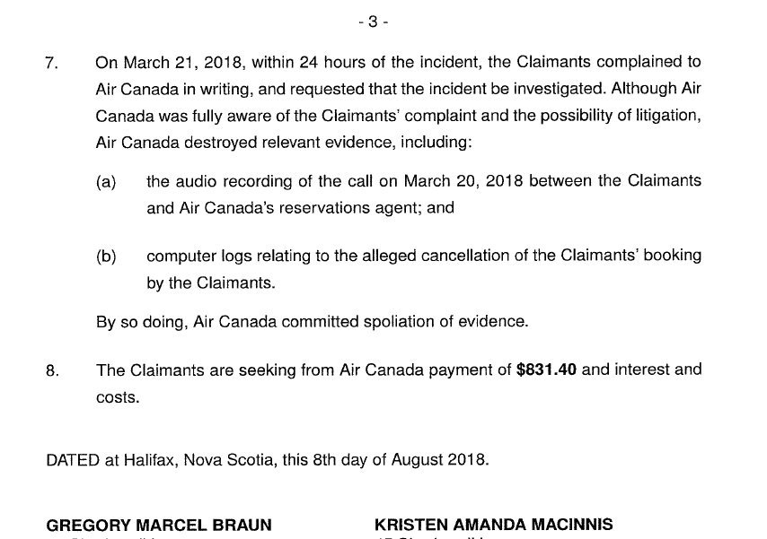 GregBraun6's tweet image. Is @AirCanada attempting to evade service? 

I wanted to serve this Small Claim on @AirCanada in Halifax, but could not. Law firm of recognized agent says their lawyer is away, and refused to let me speak to another lawyer who might accept service. #travel #PassengerRights