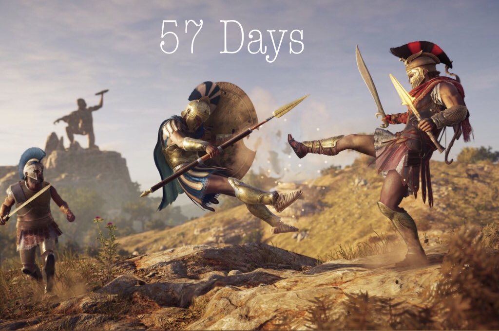 ChaediRose's tweet photo. 57 Days... #AssassinsCreed #AssassinsCreedOdyssey https://t.co/Al88AtR84F