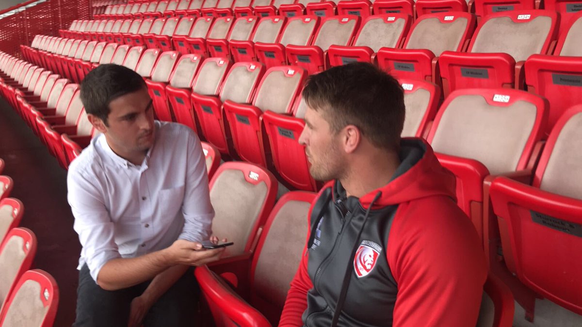 TalkRugbyUnion's tweet photo. Big thanks to @gloucesterrugby and the team at Kingsholm today. Great access as we continue building up to the new Premiership season. #GallagherPrem https://t.co/jxfqeE8xdl