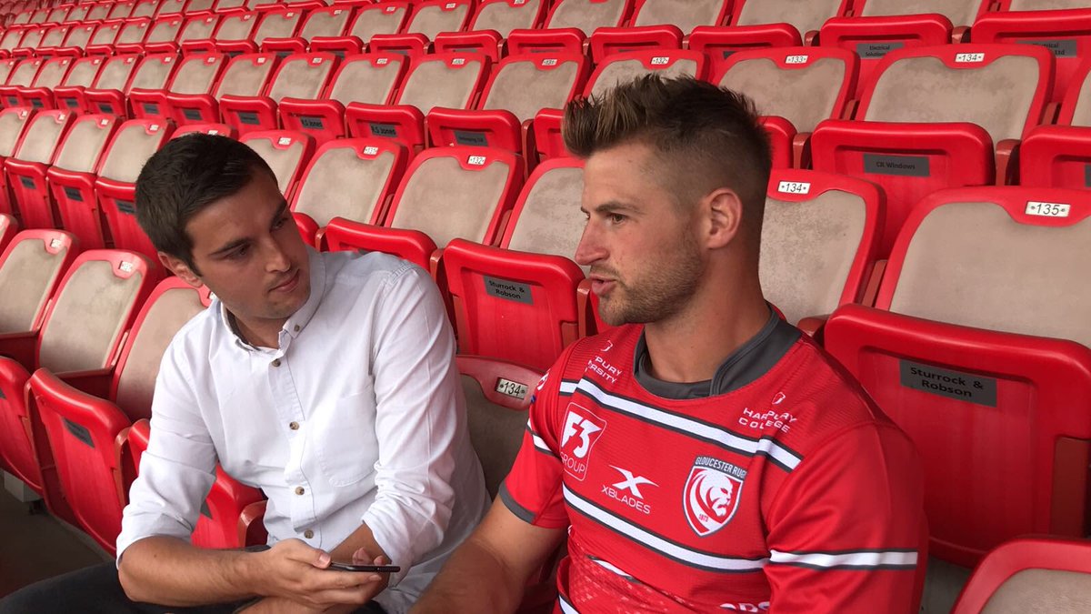 TalkRugbyUnion's tweet photo. Big thanks to @gloucesterrugby and the team at Kingsholm today. Great access as we continue building up to the new Premiership season. #GallagherPrem https://t.co/jxfqeE8xdl