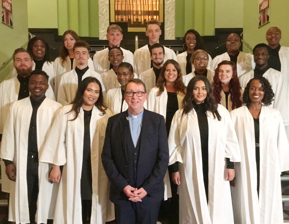 #TBT Our singers backstage after performing on Britain's Got Talent with  <a href="/fatherraykelly/">Father Ray Kelly</a> for his moving rendition of 'Go Rest High On That Mountain'. 

#BGT #throwbackthursday