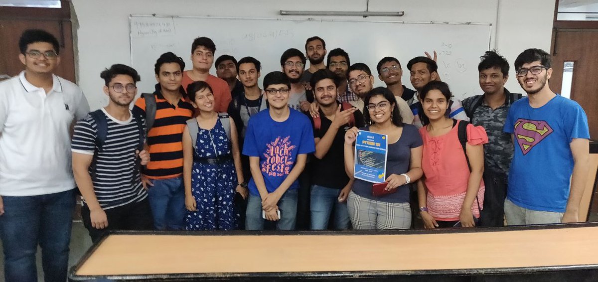 thisisayushaa's tweet image. About the day&apos;s event @AsetALiAS ...
#Python101 @AmityUni