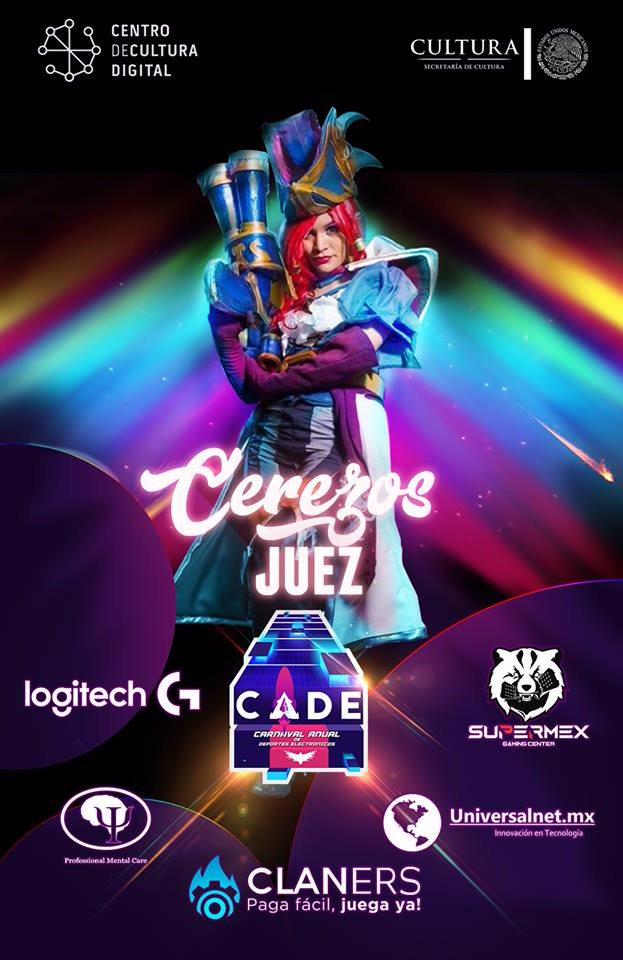 LoLMXoficial's tweet photo. #InvitadosEspeciales #CADE @Viancod_Cerezos cosplayers de gran trayectoria, jurados del concurso de #Cosplay  

➡ Asiste éste 17, 18 y 19 de Agosto al Carnaval Anual de los Deportes Electrónicos ¡Te esperamos en el Centro de Cultura Digital #CDMX !

https://t.co/msXgOAfepm https://t.co/6FLdpM0sil