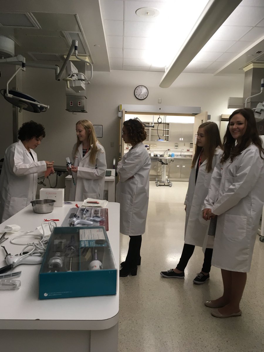 ILOVEAPCHEM's tweet photo. Really awesome tour of ethicon for the @WISE_tigers. Great information, lunch with co-ops, trying out laparoscopic surgery tools, and one portion of the tour led by a Loveland Tiger I taught in one of my first years teaching! https://t.co/dgykIDNqsQ