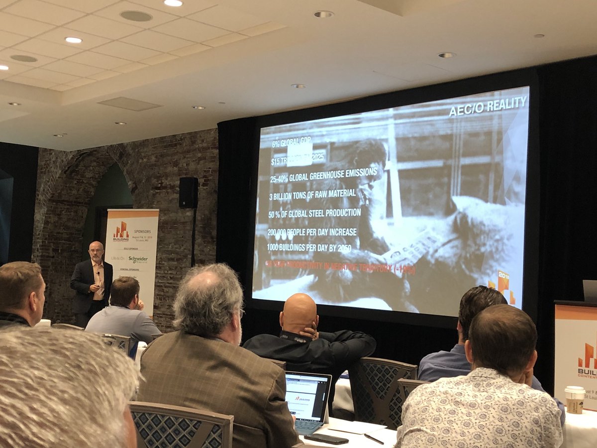 RandallSStevens's tweet image. #BuildConSum Opening Keynote by Tomislav Žigo, Vice President - Virtual Design and Construction, Clayco