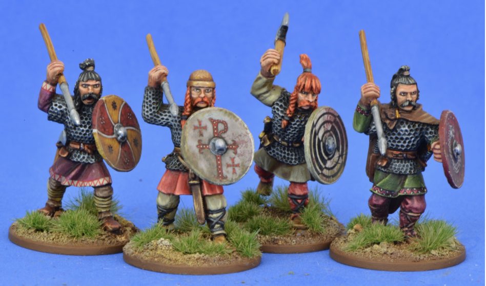 Frankish Warriors 🇩🇪                              📸Credit: grippingbeast.co.uk/FRA02_Meroving… #grippingbeast #vikings #barbarians #painting #historical #darkages