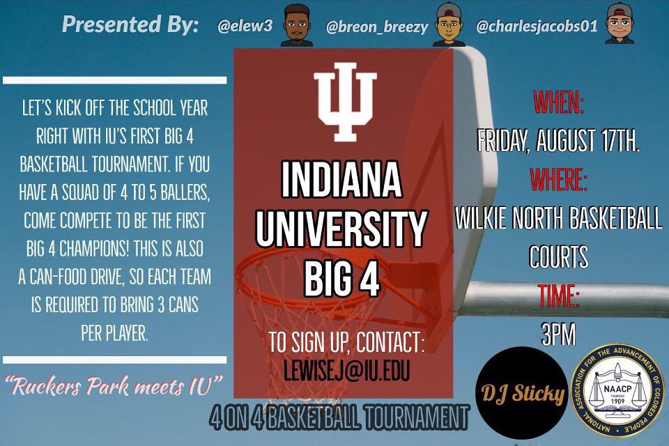 Next Friday on campus at the Wilkie North basketball courts! Bring cans and support the cause!