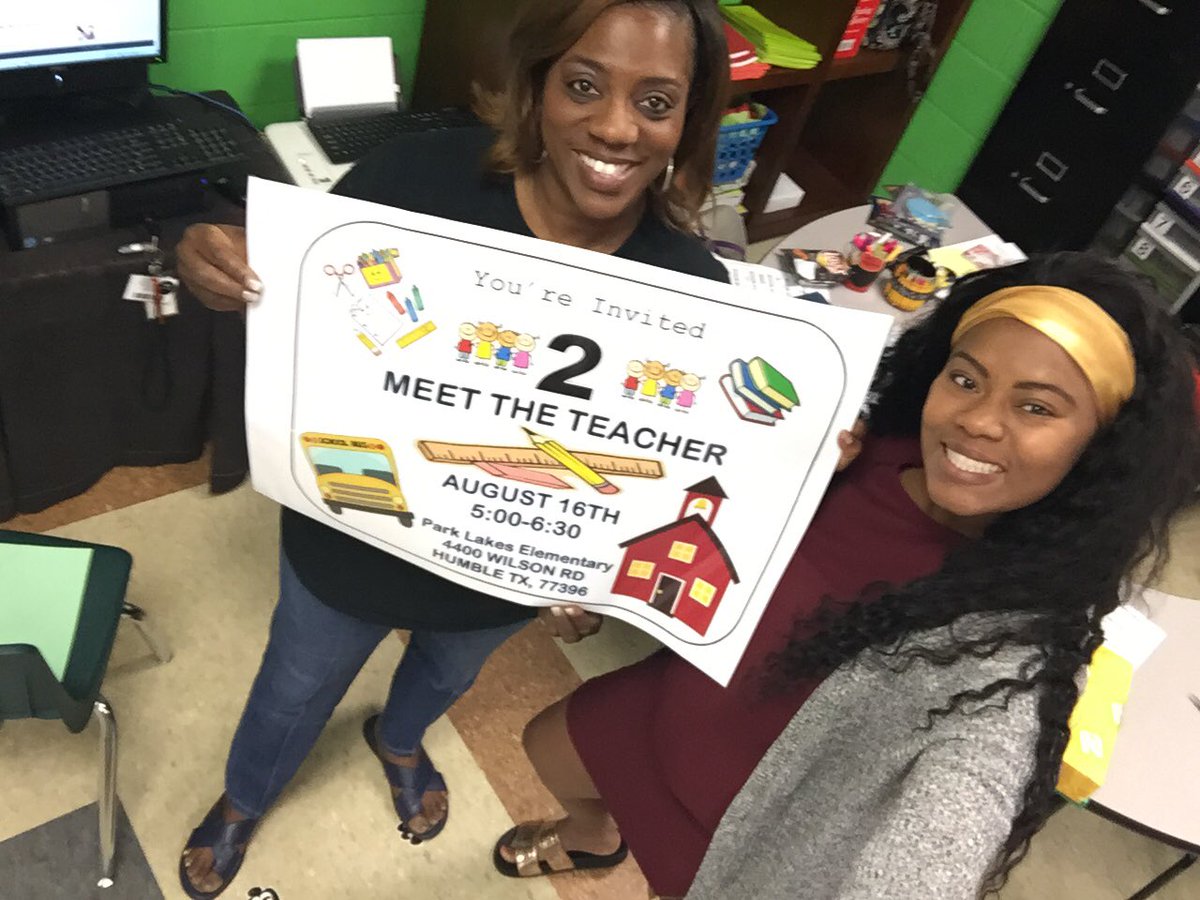 Sbrigham_PLE's tweet photo. Hello everyone Park Lakes Elementary will be having their Meet The Teacher Night August 16th @ 5pm can’t wait to see you. @MHodges_PLE @nelle_sarah @HumbleISD_PREK @HumbleISD_PLE @ElizabethFagen @e_shimer https://t.co/nSwPq2VJtO