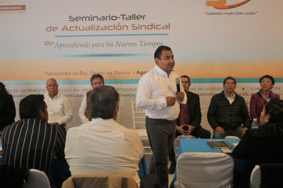 Seccion36Ofic's tweet photo. El @Secretario_36 #RVC, inaugura Seminario-Taller de Actualización Sindical REAprendiendo para Secretarias, Secretarios Delegacionales y Representantes de C.T., de las Regiones I Nezahualcóyotl y IV Chalco.

https://t.co/bRUpN1adDL https://t.co/9DTgJy9QSD