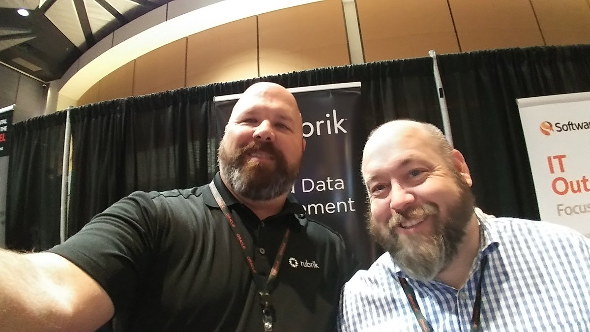 TRayTX25's tweet photo. @rubrikInc representing at the FW IT Symposium. #FWSYM @ccarlton73 https://t.co/ImtT4GVk1H
