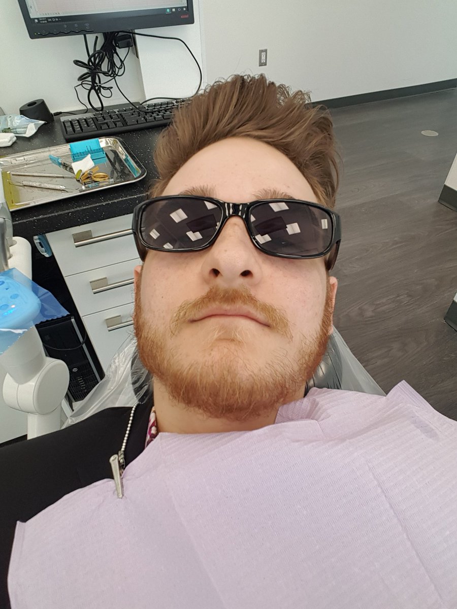 DokaRyan's tweet photo. Me at the dentist https://t.co/blcgQUI9qm