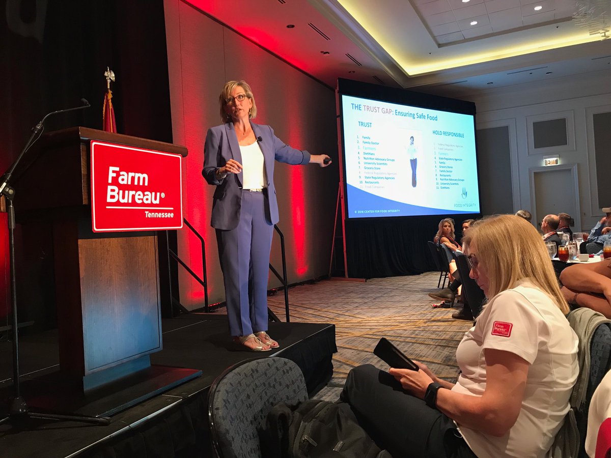 KeithHarrisonAG's tweet photo. Great presentation today by Terri Moore of The Center for Food Integrity at the Tennessee Farm Bureau President’s Conference encouraging us to build trust and demonstrate transparency in Agriculture. https://t.co/RuppURg0cS