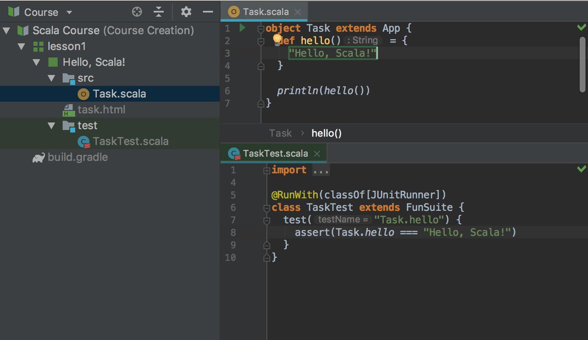 JetBrains_Edu's tweet photo. Educational Products 2018.2 are here with #scala support and basic project-based learning. Are you feeling the drive to spread knowledge around? We are! https://t.co/iQT4o8Q827 https://t.co/KMkgzUrZwr