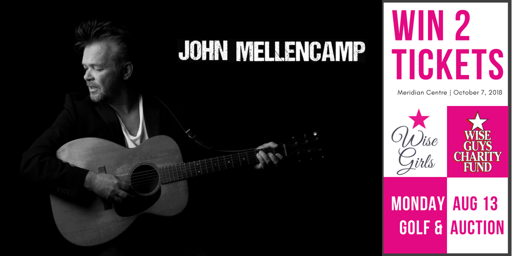 WGWiseGirls's tweet photo. A priceless experience with John Mellencamp is up for grabs at the #WGTeeParty! Performing for an intimate audience @MeridianCtre, when will you have this chance again? 😍 #WinMe #GoodCause #GirlsGoneWise #GuysGivingBack #FundraisingForNiagara https://t.co/Cy7UvuqcDP