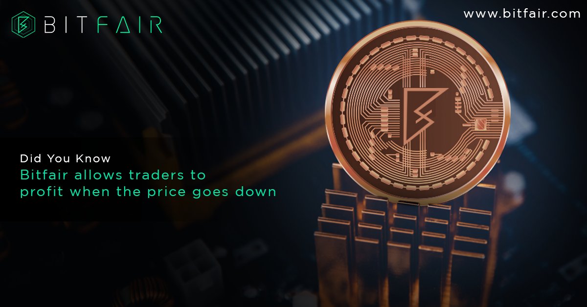 Bitfair will allow crypto traders to profit during the up or down price movements of their favorite cryptocurrencies. To find out more, visit bitfair.com