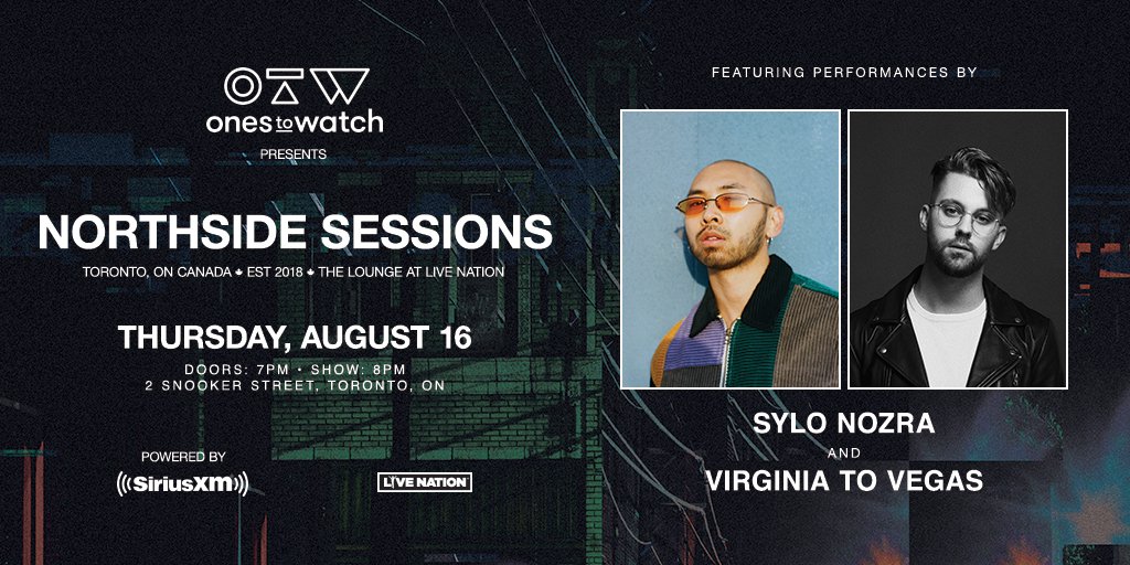 LiveNationON's tweet photo. Our next Ones To Watch Northside Session takes place on August 16 featuring @sylonozra and @virginiatovegas. We will announce how you can attend early next week!  Powered by @SIRIUSXM. https://t.co/CmG9VoSAKE