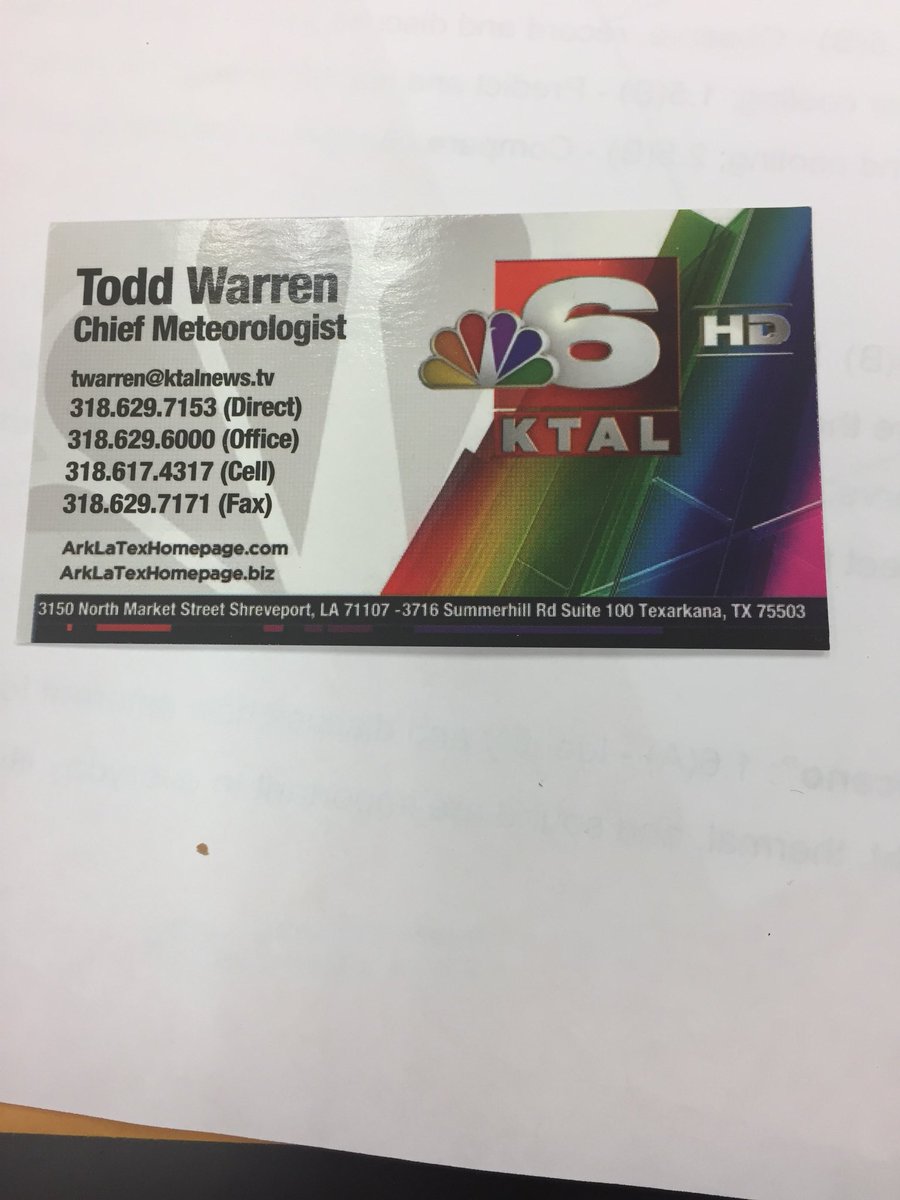 Kimkaynor's tweet photo. Loved the session on weather.  We need to have Todd Warren visit Nash.@Odeytexarkana @pattiobannon https://t.co/cOPIoexogF