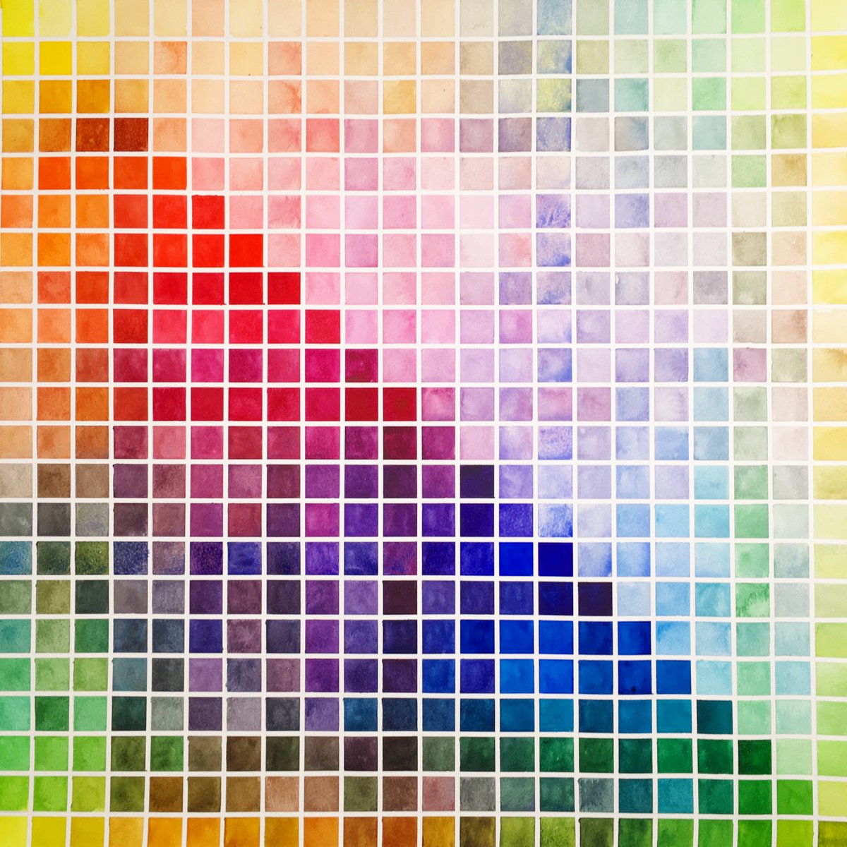 Watercolor Palette Chart