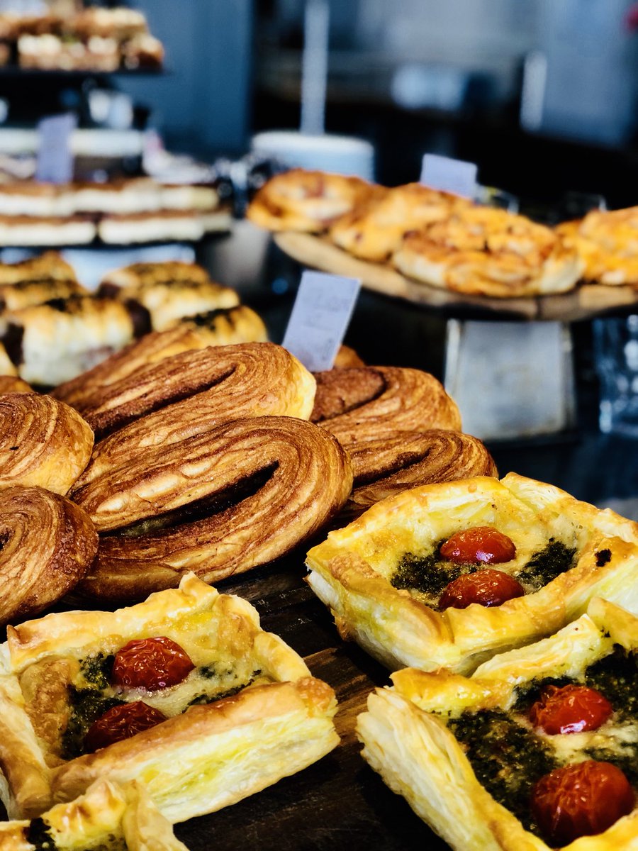 Our tasty foodie counter with famous sausage rolls!!! Here @ Bakesmiths 
65 Whiteladies Rd. Bristol BS8 2LY