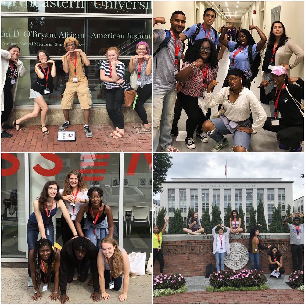 MassPromise's tweet photo. #mpfclass20 ran around the @Northeastern campus this morning on a #scavengerhunt! #daythree #learningtheropes #huskies https://t.co/SvNgXxMnvd