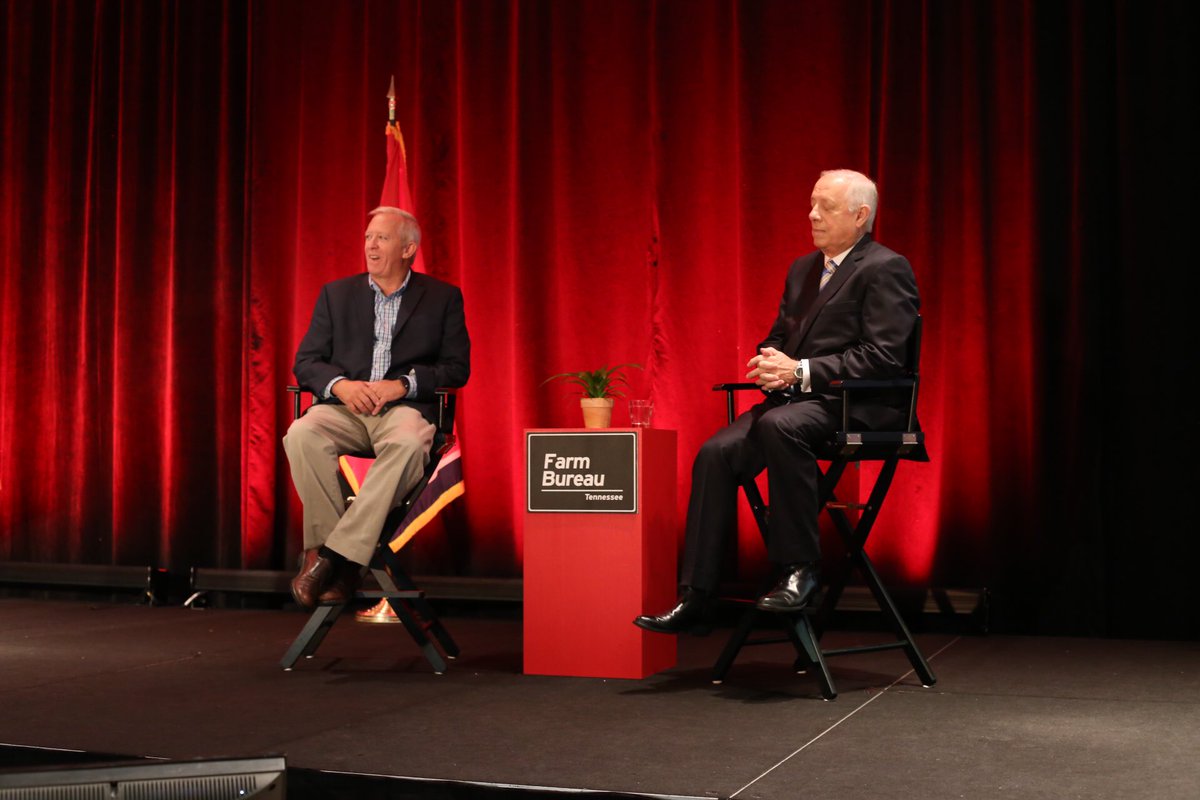 TNFarmBureau's tweet photo. Democratic candidate for U.S. Senate @PhilBredesen speaking to #tnpres18 crowd about who he is, what he believes and his vision for TN. https://t.co/NXqxZ59rmx