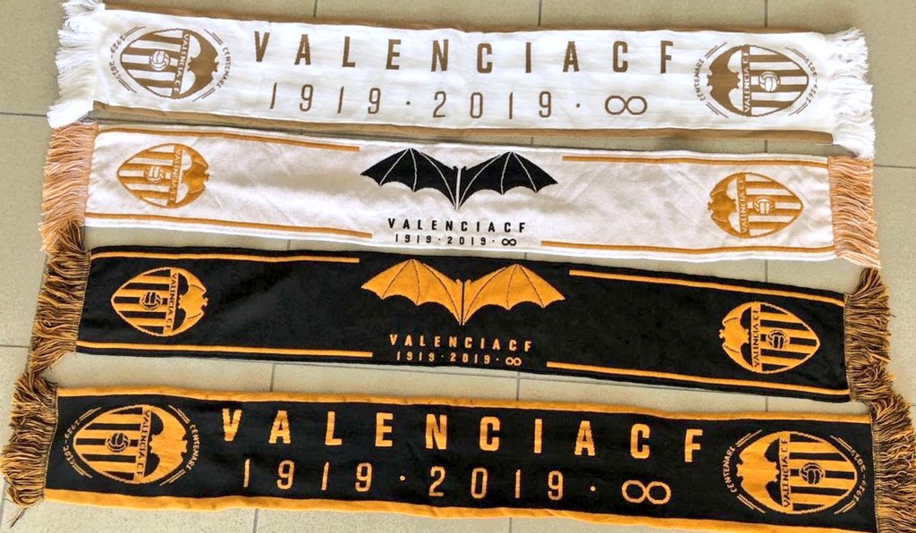 Twitter \ تويتر: "Colección completa de bufandas del Centenario del Valencia (@Dani_Merono) https://t.co/wLpuMOhYFC"