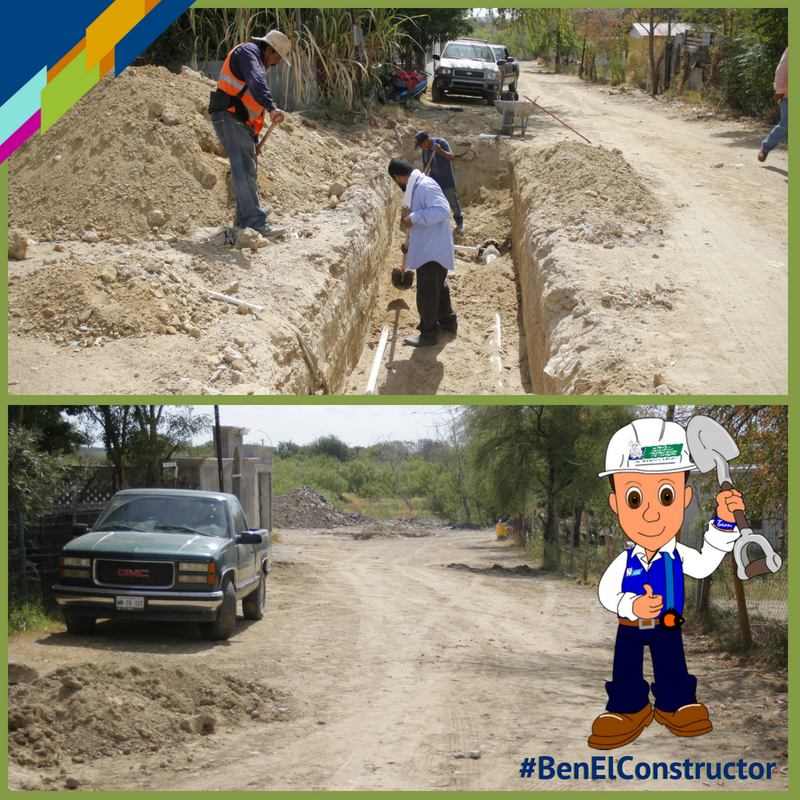 SOPDUMA_NLD's tweet photo. #BenElConstructor te presenta el avance al 25% en la "Construcción de Red de Distribución de Agua Potable" por Ingenieros entre Campesinos y Ganaderos y por Prolongación Geólogos entre Prolongación Torres y Límite Poniente, en la colonia Anexo Solidaridad. https://t.co/o1S2c0lsoV
