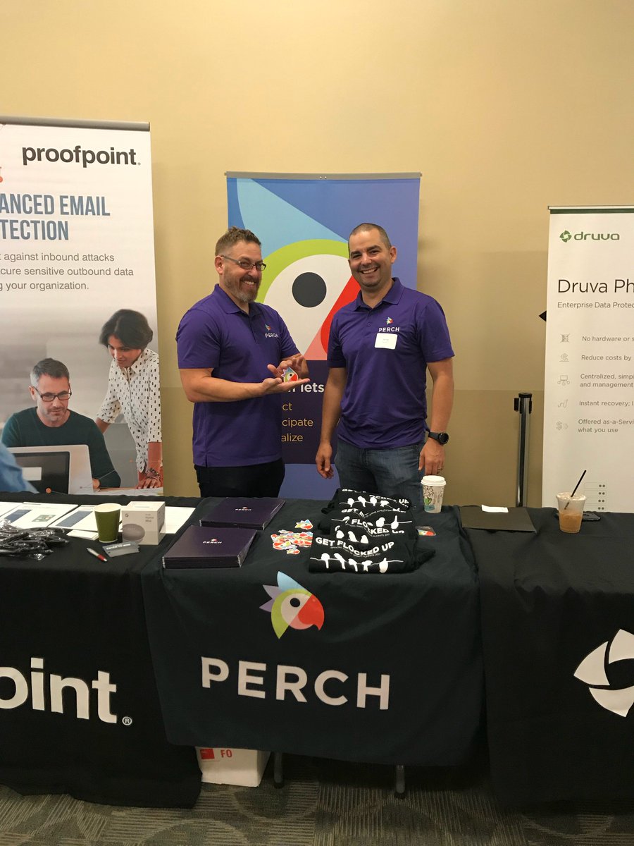 ConnectWiseCRU's tweet photo. #PerchSecurity roosting in the #BigEasy yesterday at the #MPSISAO #CyberSecurity event. @msnriggs #NOLA #PortSecurity https://t.co/hGKJtbuWGj