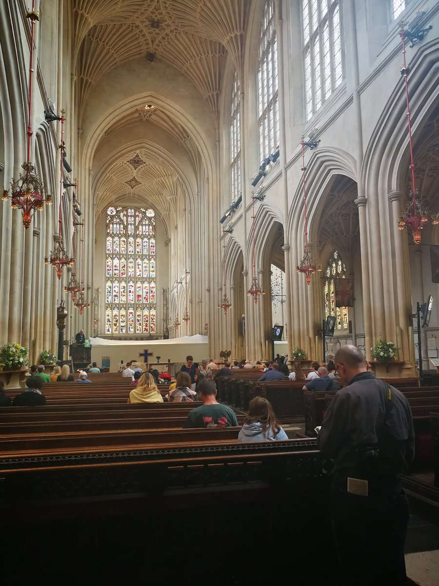 Inspired by @FSampers talk at the #VESeminar yesterday I've been #backtothefloor today at @bathabbey. Such a valuable thing to do. No such thing as 'just' FOH.