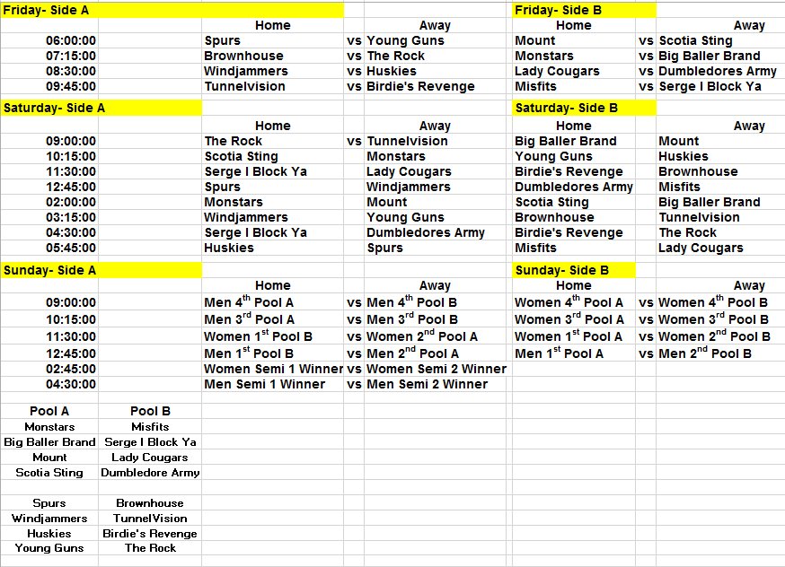 AMMBT18's tweet image. Small changes to the schedule for Saturday! Here is the final schedule for the weekend!