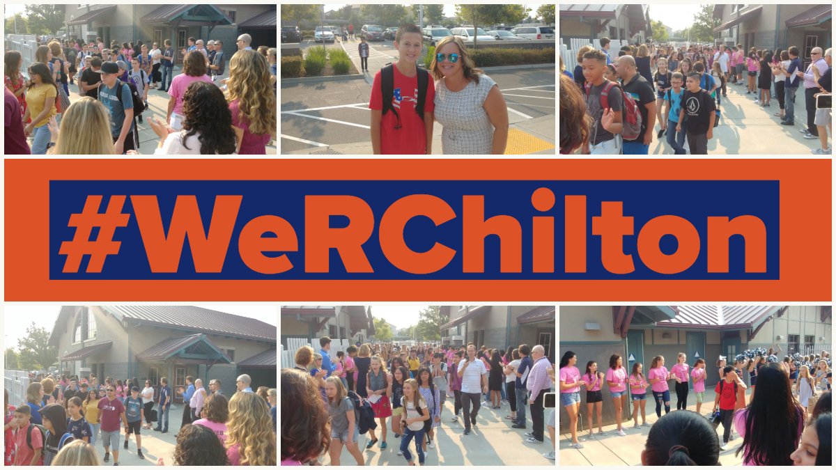 rcsdchilton's tweet photo. I know all schools say the 1st day is awesome. But our Bobcats get to enjoy an entrance to remember! #WeRChilton #RCSDchampions #rcsdfirstday https://t.co/FRzOUAWVBs