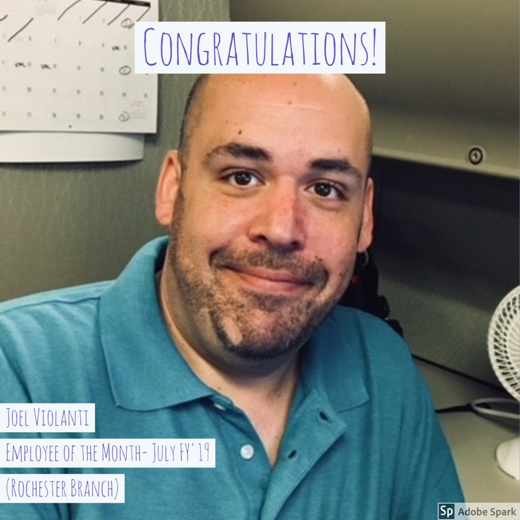 team_weshare's tweet photo. Huge Congratulations to Joel Violanti (Roc Branch)! Fun Fact: He loves the snowmobiles. He actually has two of them. Joel believes that if you live in Rochester, the best thing you can do is to embrace the winter and the snow, and find a way to have fun with it.  #Team_WeShare https://t.co/Z0unnMLux9