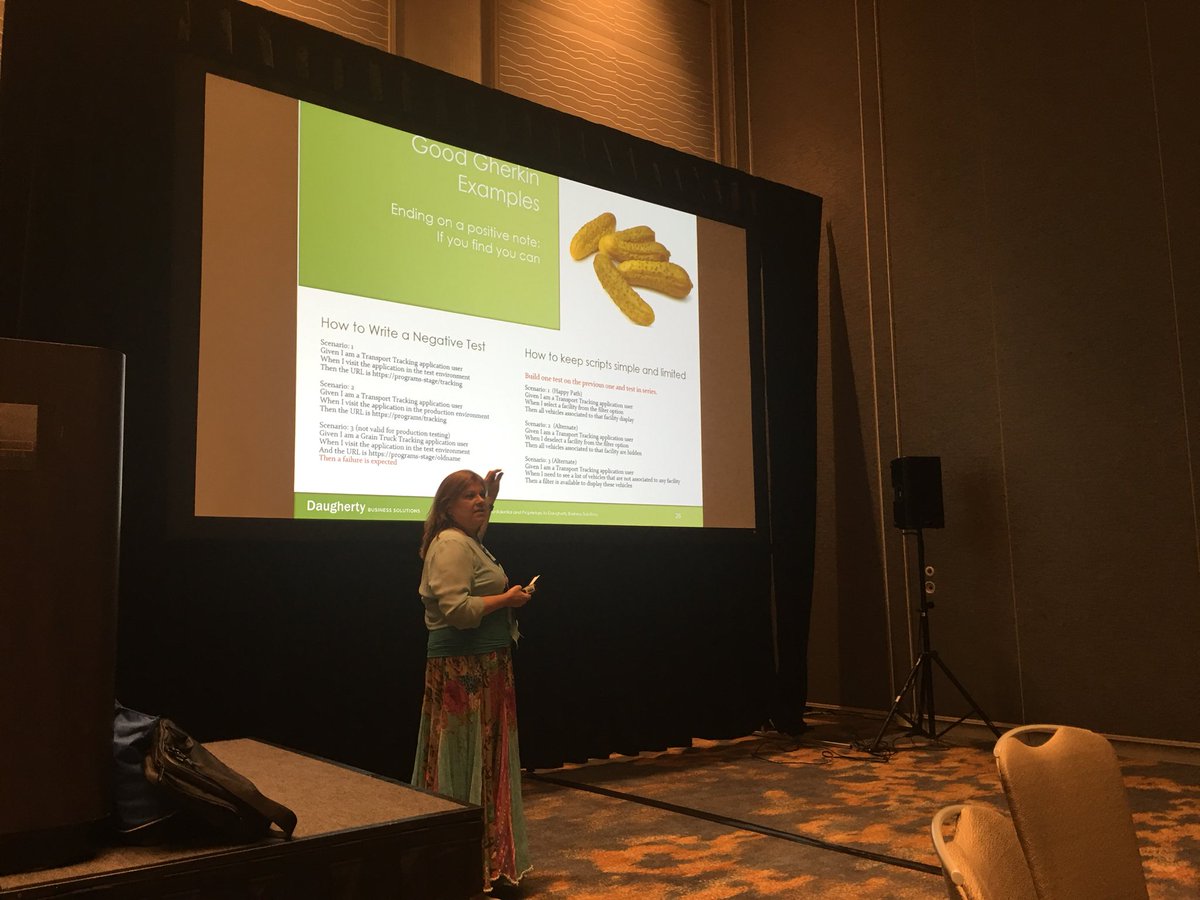 Rob_Gordo's tweet photo. With @marianneexpress #teamdaugherty at #agile2018 speaking on the merits of ATDD, TDD and BDD! Wonderful session! https://t.co/zWx0blLVqb
