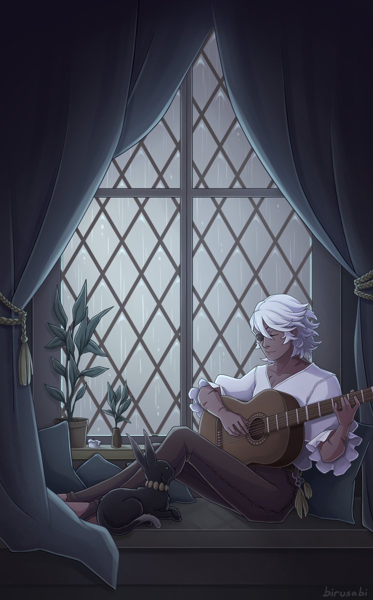 birusabi's tweet photo. Based on an old headcanon I used to have about Niles playing the guitar
#FireEmblem https://t.co/hqmZ0Zj02O