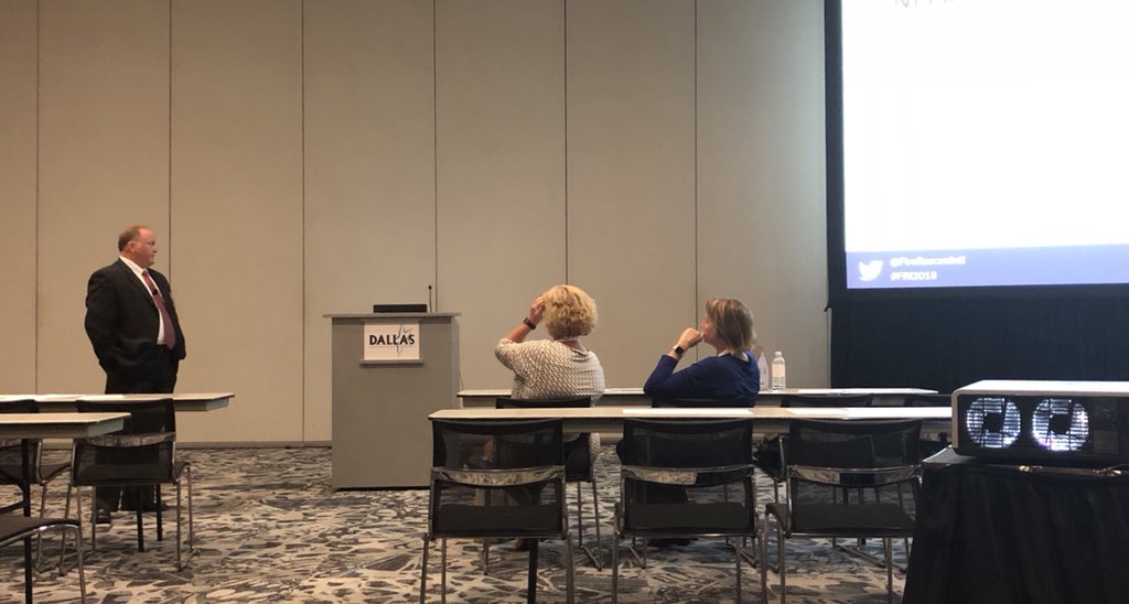 ALFireChiefs's tweet photo. AAFC member Chief Greg Willis presenting sprinkler info at #FRI2018 #TYATFP @HFSCorg @vickiep4 @NFSAorg https://t.co/xUMmxm2JC2