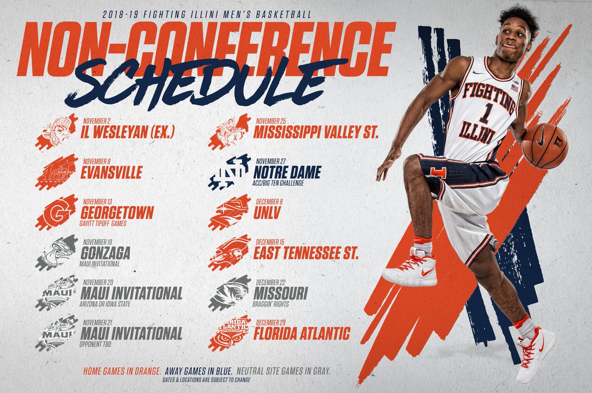 Illini Basketball On Twitter An Update To The Non conference Schedule 