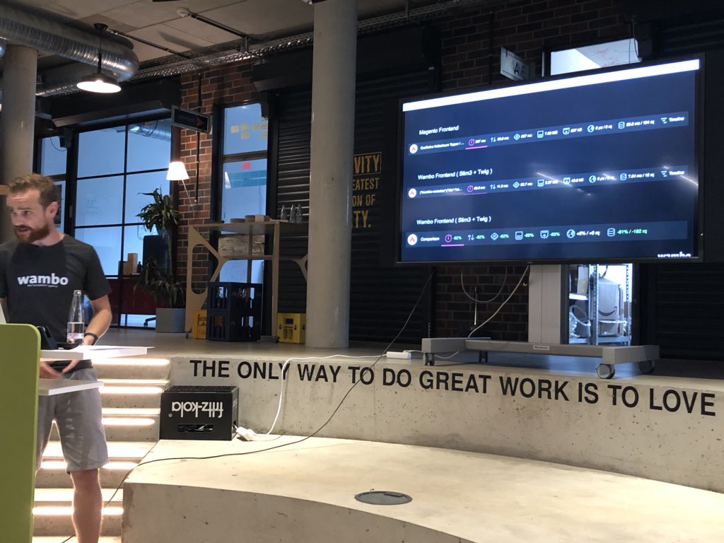 Performance by cutting the crap. <a href="/papst23/">René Penner</a> switched the slow product page and replaced it with a headless action domain responder approach with stunning results first meaningful paint down from 4.5s to 0.7s. Reminds me of #PWA train