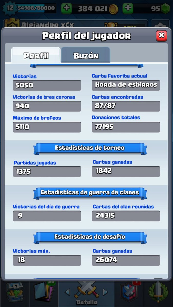 Buscamos segundo equipo competitivo para nuestro jugador. Que no pida unión a clan y que jueguen ligas semanalmente. Ahí estan los stats. Interesados escribir al siguiente # 506-63341706